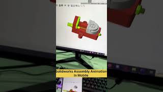 Solidworks design in mobile New features of solidworks 3D Assembly sharing 3danimation [upl. by Tessa]