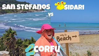 Corfu beach review 2 San Stefanos and Sidari [upl. by Nawed]