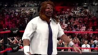 Monday Night RAW  Hardcore Holly Vs Mankind  Hardcore Championship  WWE2K24 [upl. by Asseneg]