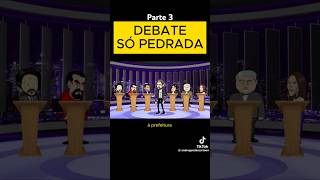 Debate só pedrada parte 3 😂debate pablomarçal guilhermeboulos brasil viraliza memes [upl. by Yhtimit]