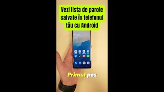 Cum vezi lista de parole salvate în telefonul tău cu Android  shorts [upl. by Ardnaxela683]