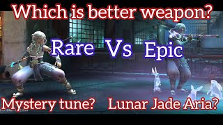 Which is better weapon Rare or epic yunilin mystery tune lunar jade aria shadow fight arena [upl. by Elleniad]