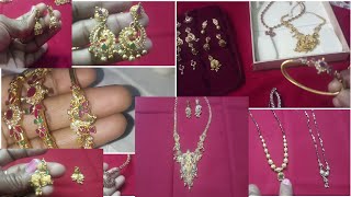 My gold jewellery collection with weight in telugu Earrings nallapusalu bangles bracelet gold lo [upl. by Diskin]