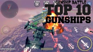 GUNSHIP BATTLE Top 10 Most Powerful Gunships [upl. by Mobley733]