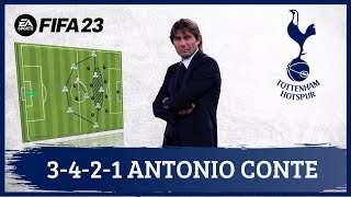 Antonio Conte 3421 Tottenham FIFA 23 Tácticas [upl. by Walcott463]