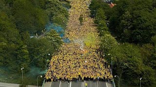 Brøndby IF Fans Celebrate The Championship  Sydsiden  Denmark [upl. by Eelytsirk]