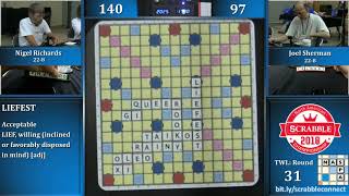 2018 Scrabble Championship 1010 [upl. by Esilec]