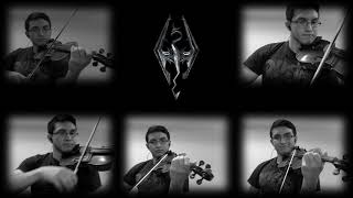 Skyrim  The Gathering Storm Violin Cover Daniel Lujan [upl. by Etteb]