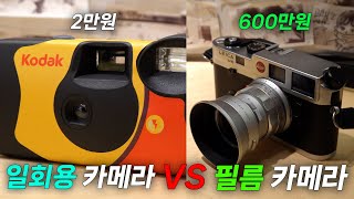 일회용 카메라 VS 진짜 필름 카메라  일회용 카메라 쓸만할까 [upl. by Wittie690]