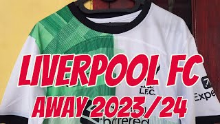 LIVERPOOL AWAY 202324 FANS ISSUE REVIEW amp UNBOXING [upl. by Neeruam]