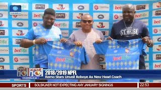 Remo Stars Unveil Boboye As New Head Coach 180119 Pt4 News10 [upl. by Wira]