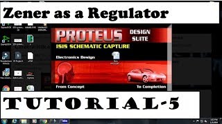 zener diode as a voltage regulator on proteus project5 [upl. by Violette]