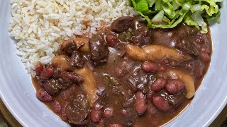 Jamaican Meatless Stew Peas Stew Peas W Veggie Chunks 🔥🔥 [upl. by Kcirrez]