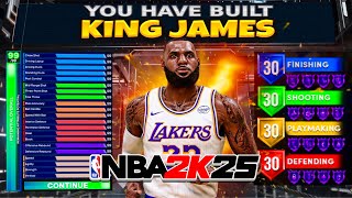 DOMINANT LEBRON JAMES BUILD IN NBA2K25 BEST SMALL FORWARD BUILD IN NBA2K25 [upl. by Nowahs554]