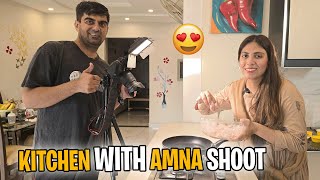 New Kitchen Main Kitchen With Amna Ka Shoot Kaisay Hota Hai l Life With Amna [upl. by Adiraf]