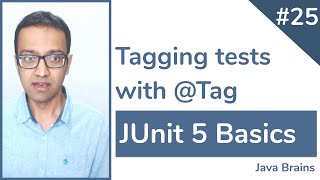 JUnit 5 Basics 25  Tagging tests with Tag [upl. by Severson]