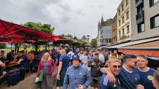 TARTAN ARMY Descend on COLOGNE Despite STORM WARNING [upl. by Tsnre502]