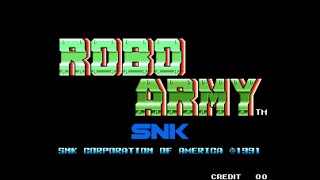 Robo Army Arcade Game SNK 1991 playthrough [upl. by Ashia58]