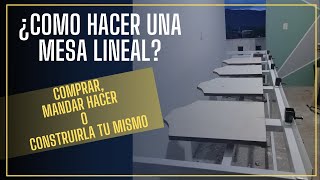 Mesa lineal  serigrafia  Como hacer una mesa para serigrafia [upl. by Nennek]