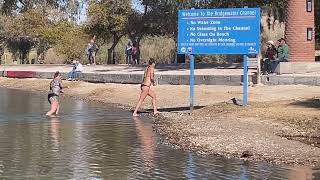 50th Annual Polar Bear Plunge in Lake Havasu City Arizona  USA [upl. by Garfinkel199]