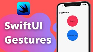 SwiftUI Gestures Long Press Drag Tap  Xcode 12 2021 iOS Development [upl. by Calabresi]