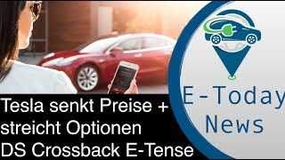 Tesla senkt massiv Preise und streicht Optionen I Preise für den DS Crossback ETense I Mythbuster [upl. by Nanete]