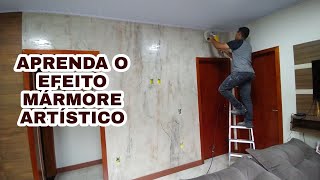 COMO FAZER EFEITO MÁRMORE ARTÍSTICO COM VEIOS  Passo a Passo Completo marmore efeito comofazer [upl. by Phio731]