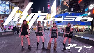 KPOP IN PUBLIC NYC aespa  ‘Whiplash’ Dance Cover in Times Square [upl. by Alon201]