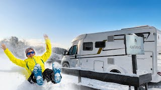 Unsere erste Tour mit dem Wohnmobil  Wintercamping in Winterberg [upl. by Lesya]