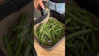 Crispy Air Fryer Green Beans 🌱lowcarb prediabetes [upl. by Wilmott]