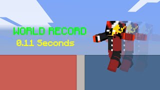 World Record Hypixel Bridge Goal Time 🥇🥇011 Seconds [upl. by Nalced]