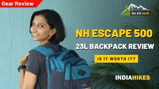 Decathlon Trekking Bag Review Quechua NH Escape 23L 500 Backpack  Indiahikes  Trek With Swathi [upl. by Laohcin]