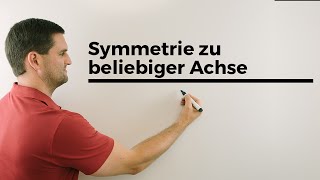 Symmetrie zu beliebiger Achse zu beliebigem Punkt  Mathe by Daniel Jung [upl. by Adnicul]