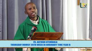 HOMILY THURSDAY 29TH IN ORDINARY TIME [upl. by Ayim]