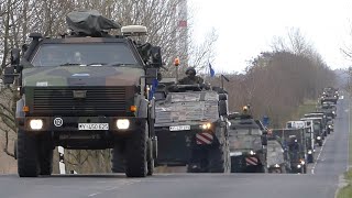 Konvoi Dingo Boxer Puma Büffel Eagle Sanitätsfahrzeuge und Logistik bei Arneburg [upl. by Kasper]