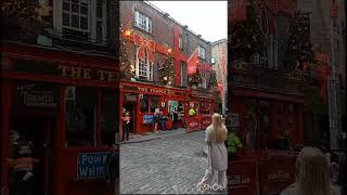 Dublin Ireland Temple bar HaPenny Bridge Crampton Quay irelandtourism ireland dublin templebar [upl. by Otokam]