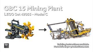 GBC 15 Mining Plant  Building Instructions  42055 C Model Bucket Wheel Excavator [upl. by Publus]