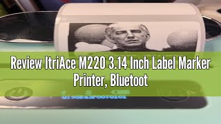 Review ItriAce M220 314 Inch Label Marker Printer Bluetooth Label Maker Machine with 1 Pack Label [upl. by Kori336]