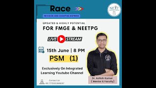 PSM RACE PART 1 Session BY DR ASHISH [upl. by Anida]