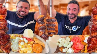 FALINDO A CHURRASCARIA COM O CORBUCCI EATS  BUGANDO GERAL [upl. by Nohsed]