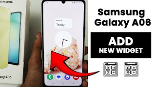 How to Add New Widget In Samsung A06  Widget Settings [upl. by Okimat281]