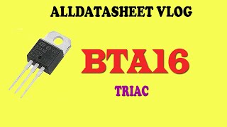 BTA16 B  TRIAC [upl. by Hach70]