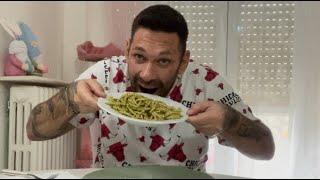 MANGIAMO LE TROFIE INTEGRALI AL PESTO EATING SHOW MUKBANG FIT [upl. by Anirok]