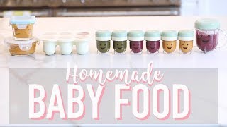 HOW TO MAKE BABY FOOD HOMEMADE PUREES  Angela Lanter [upl. by Heriberto]