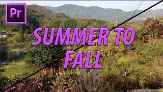 How to Turn Summer in to Fall in Adobe Premiere Pro CC 2017 [upl. by Bronder]