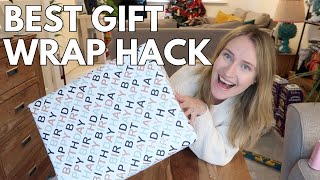 Gift wrap hack for when theres not enough paper [upl. by Hudnut]