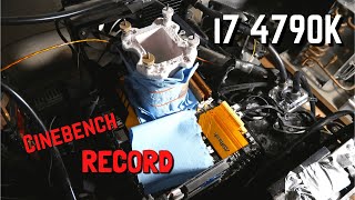 Intel i7 4790K Overclocked Close to 62GHz on LN2  Cinebench R15 RECORD [upl. by Asiruam129]