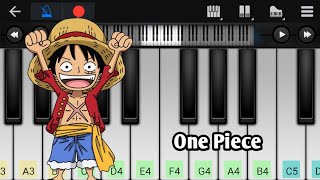 One Piece  Overtaken  Easy Piano Tutorial [upl. by Metts922]