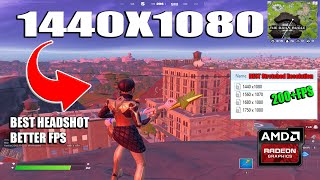 BEST Stretched Resolution in Chapter 3  How To Get More FPS in Fortnite With 1440x1080 Res [upl. by Akino]