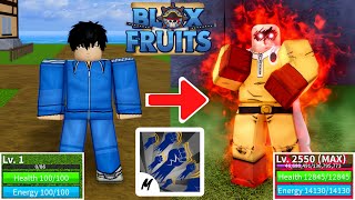 Blox Fruits เวล 1 ถึง 2550 ตอนเดียวจบ  ไซตามะ โล้นซ่า หมัดเดียวจอด เผ่ามนุษย์ V4ขั้น10 ตัน [upl. by Assen701]